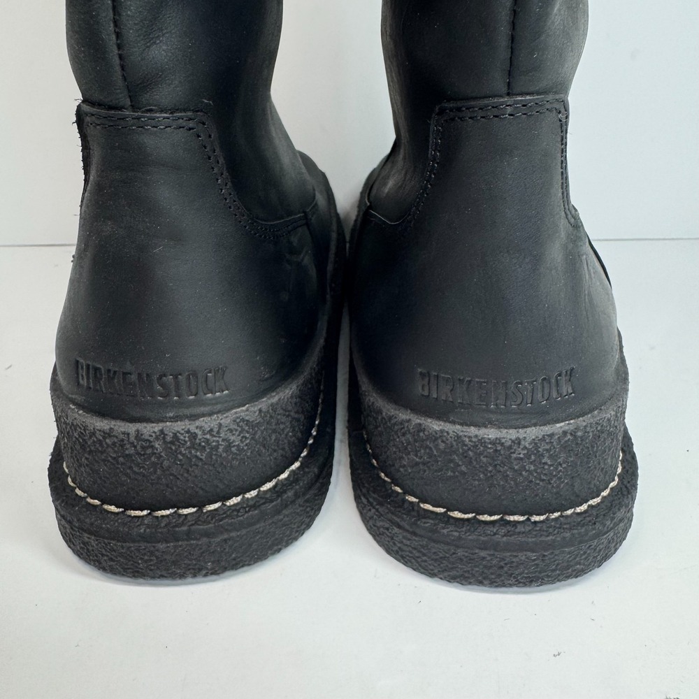 Birkenstock Iskut Boots Black Leather Quilted Fleece-Lined Women's 7 EU 38 - Picture 4 of 9
